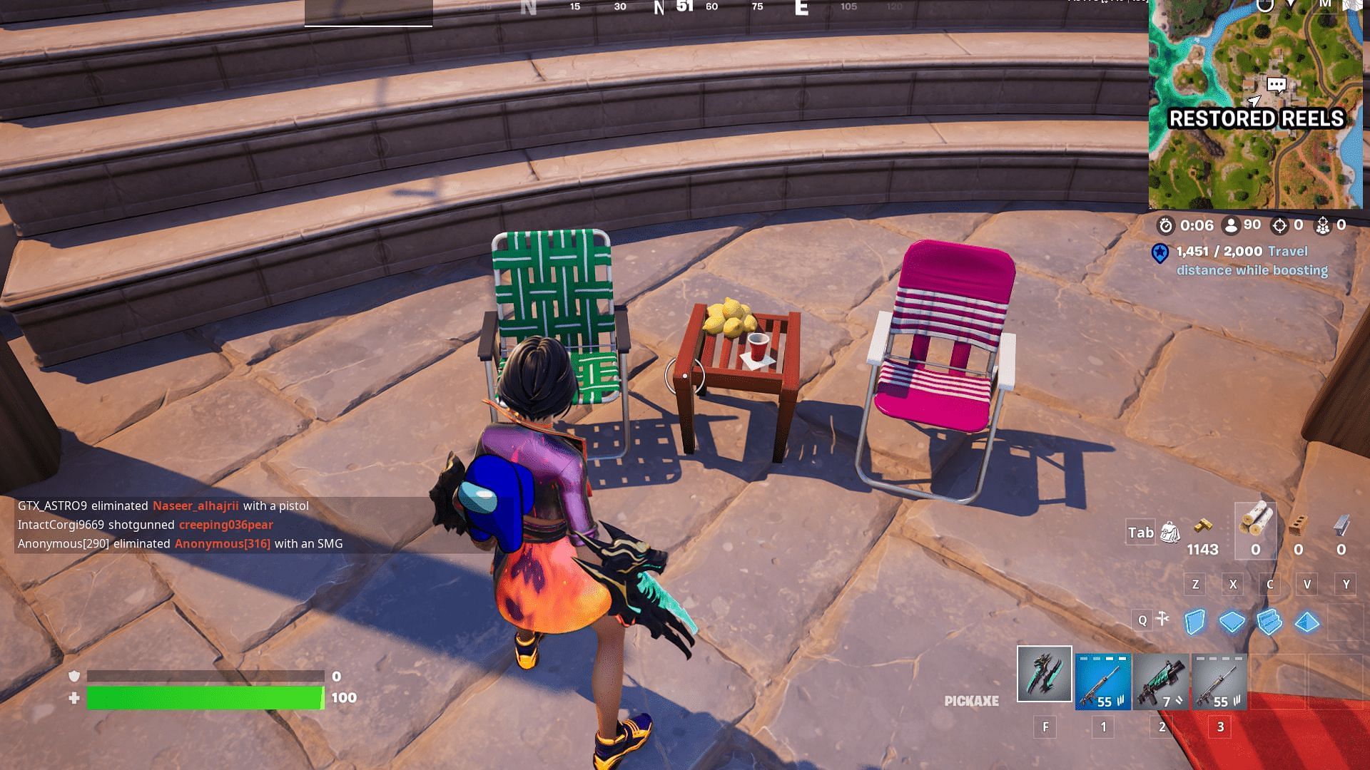 The lemon can be found in all named locations across the map (Image via Epic Games/ Fortnite)