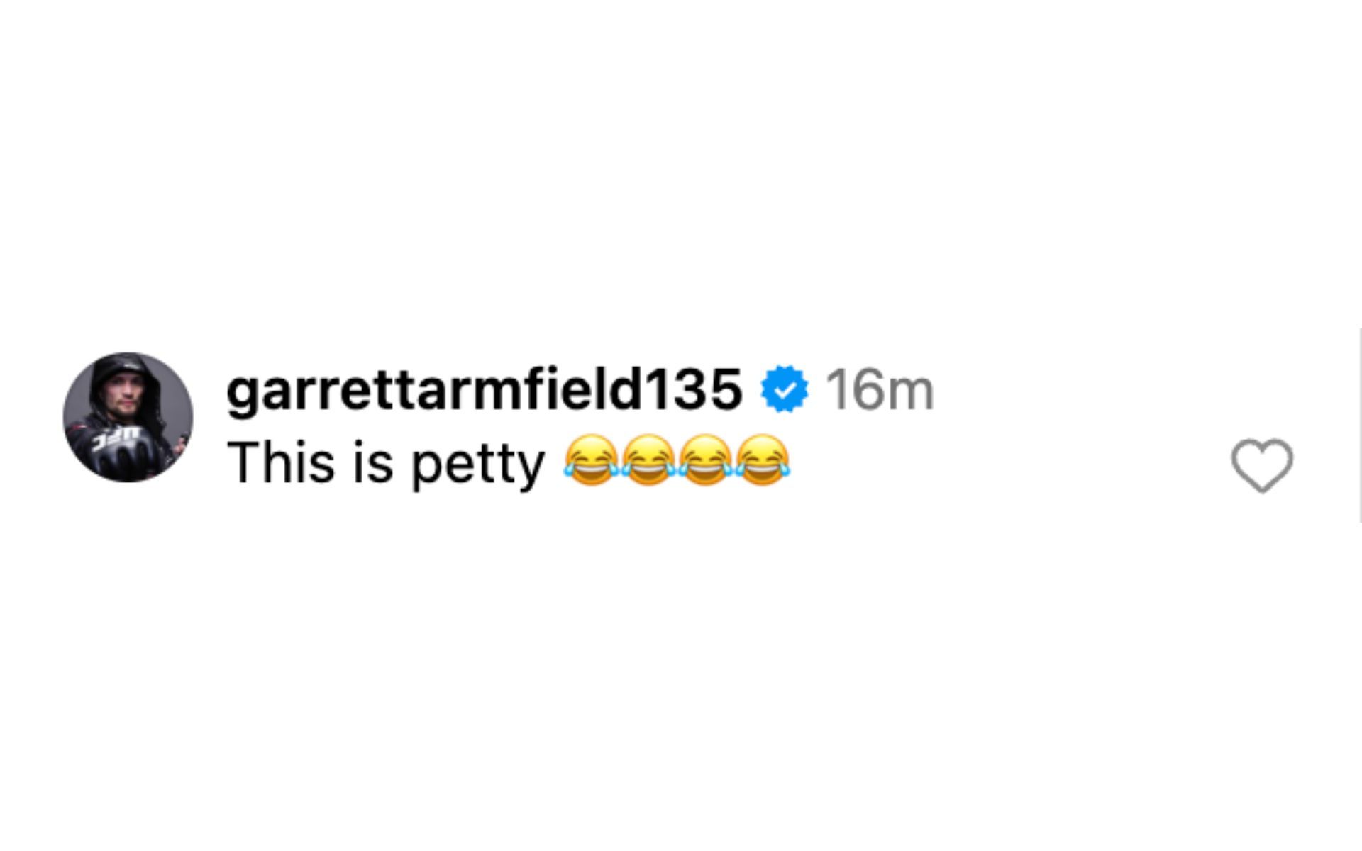 Garrett Armfield reacting to the PFL&#039;s decision to release Gegard Mousasi [via @pflmma on Instagram]