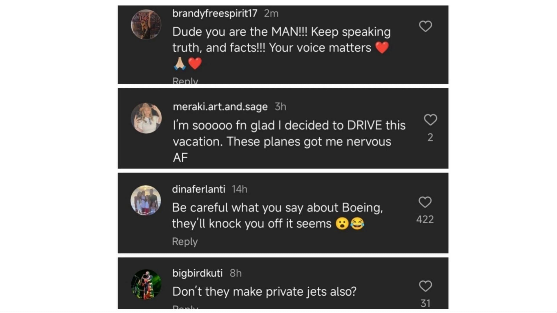 Fans reacted to 50 Cent&#039;s recent post after Daily Mail&#039;s report on Boeing was released, (Image via Instagram)