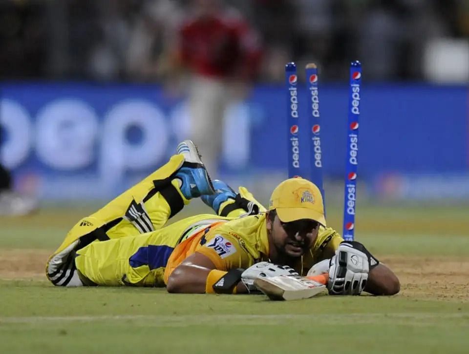 The moment he dived, Suresh Raina knew he was done [Image Courtesy: BCCI]
