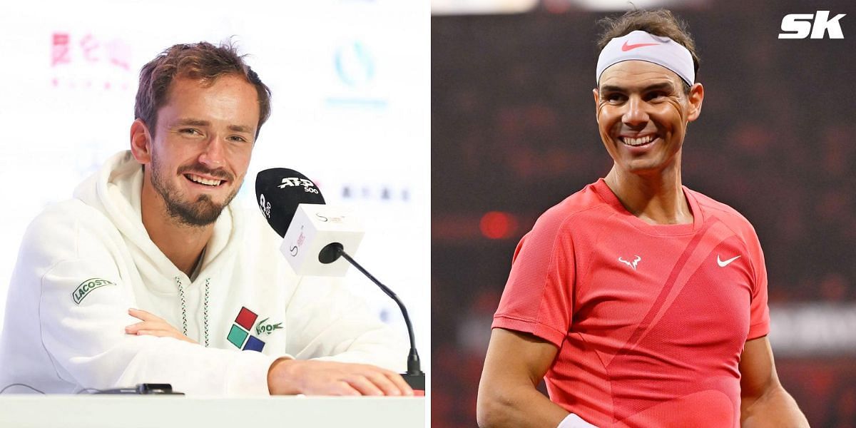 Daniil Medvedev (L) and Rafael Nadal (R) (Source: Getty Images)