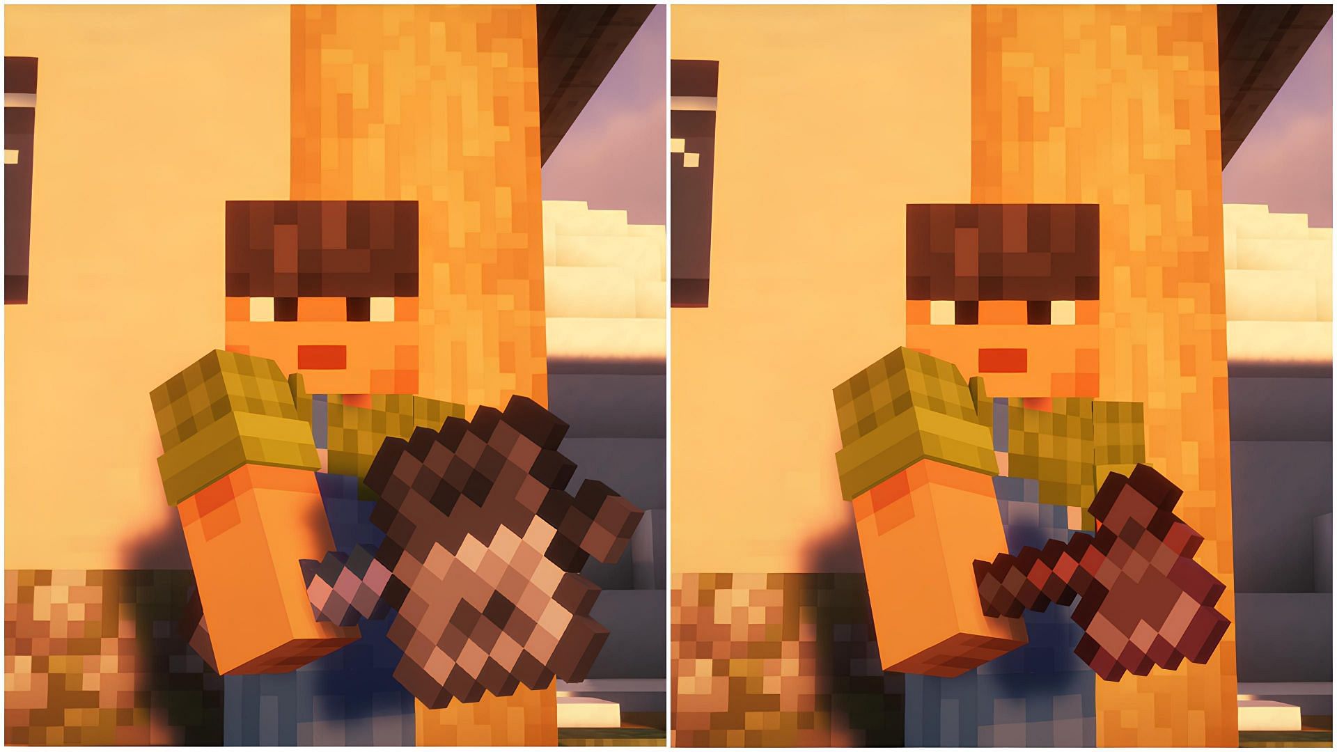 The mace vs the axe (Image via Mojang)