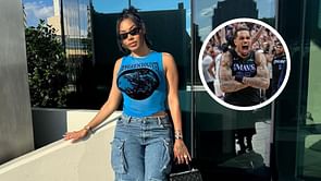 P.J. Washington recreating THAT iconic pose again after sending Mavs to Western Conference Finals has wife amped: "Yeaaa bae pop it"