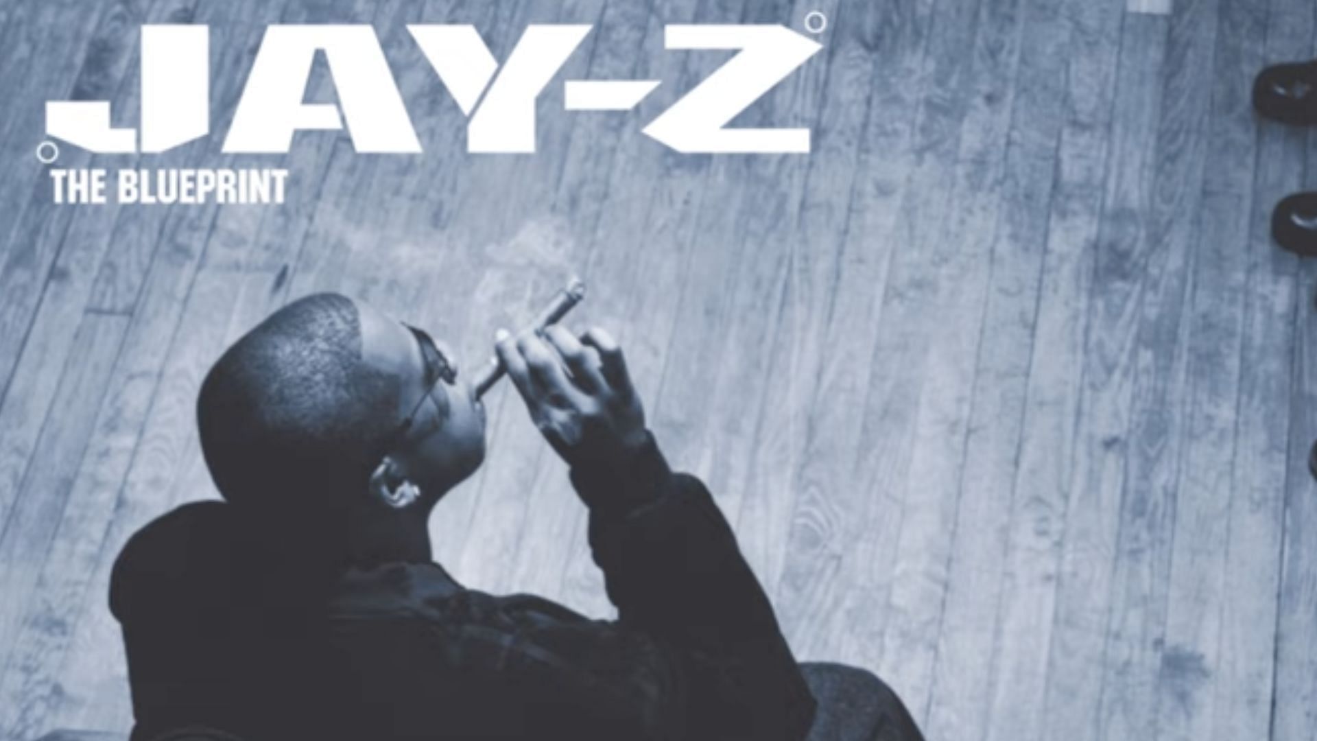 The official album cover for Jay-Z&#039;s 2001 album &#039;The Blueprint&#039; (Image via YouTube/@jayzslifeandtimes)