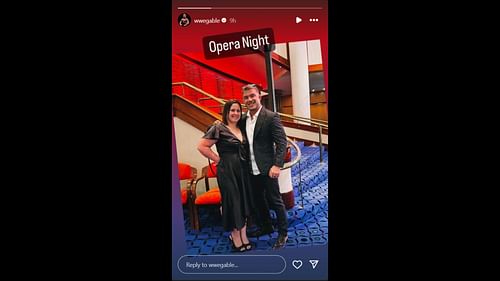 Screenshot of Chad Gable's Instagram story