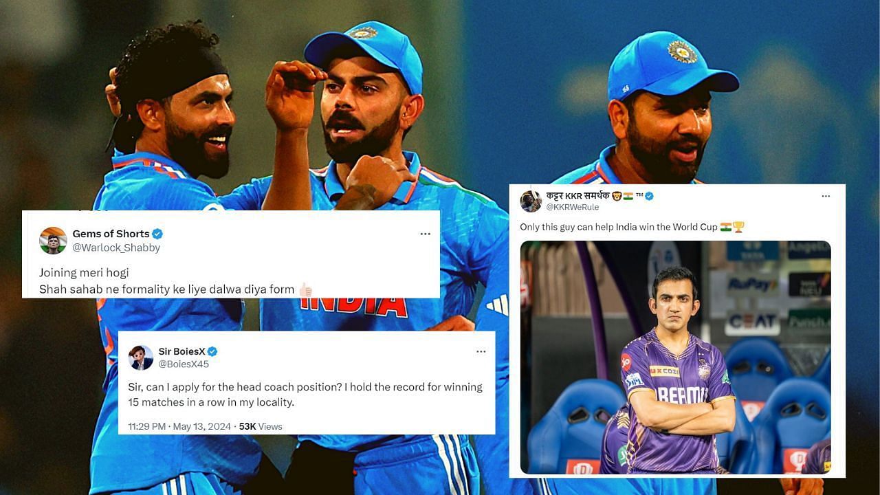 टीम इंडिया के हेड कोच के आवेदन भेजने की आखिरी तारीख 27 मई है (photos: Espn and X)