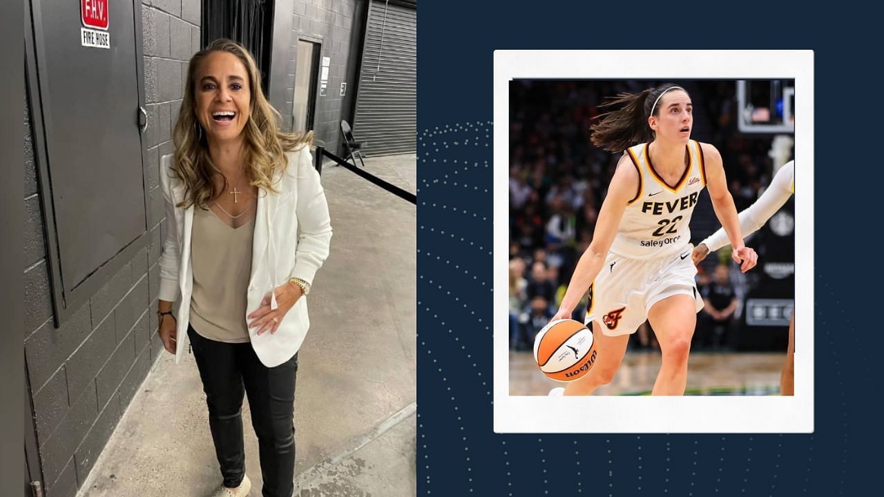 Las Vegas Aces coach Becky Hammon laughs off talks about animosity toward Caitlin Clark.