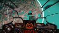 Pirate detection system on the left-most screen in Starship's cockpit (Image via Hello Games)