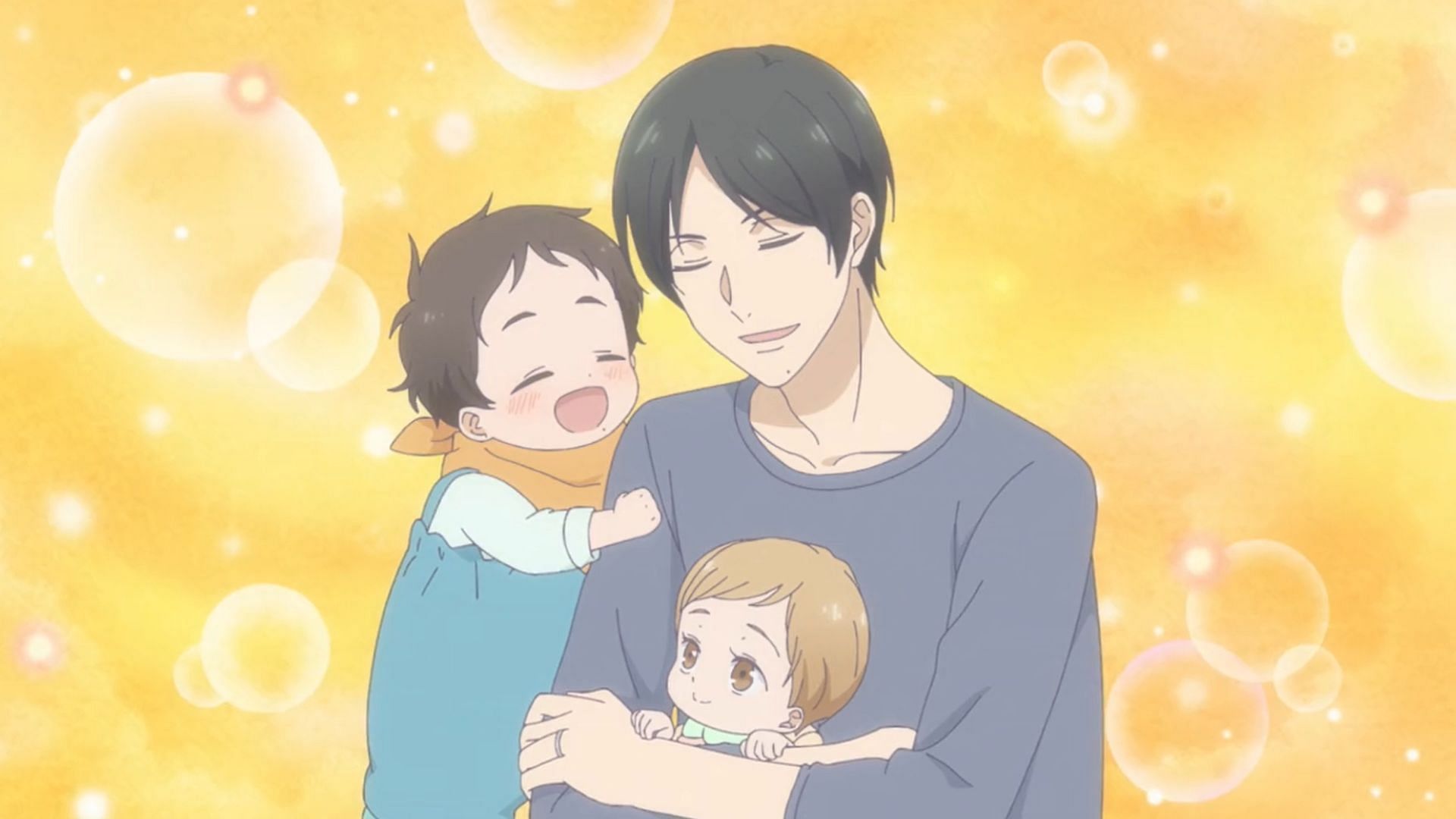 The Fujiyoshi family as seen in the Tadaima, Okaeri anime (Image via Studio DEEN)
