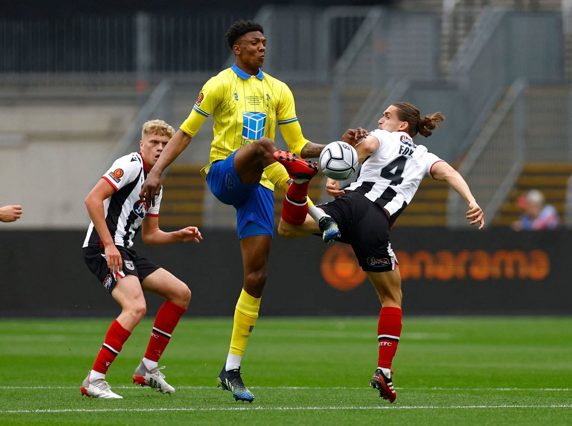 Kyle Hudlin is one of the tallest EA FC 24 players who is a brilliant Target Man option in the game&#039;s Career Mode (Image via Football League World)