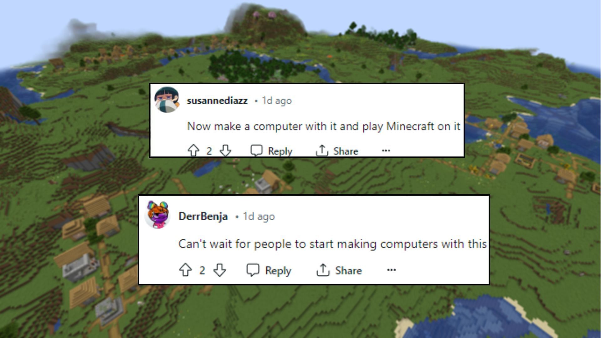 As cool as a real-world redstone computer would be, it seems largely impossible (Images via Reddit)
