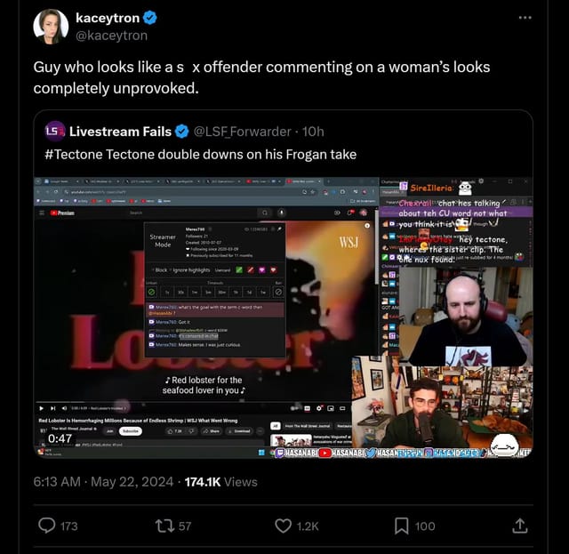 "Guy who looks like a s*x offender" - Twitch streamer Kaceytron calls ...