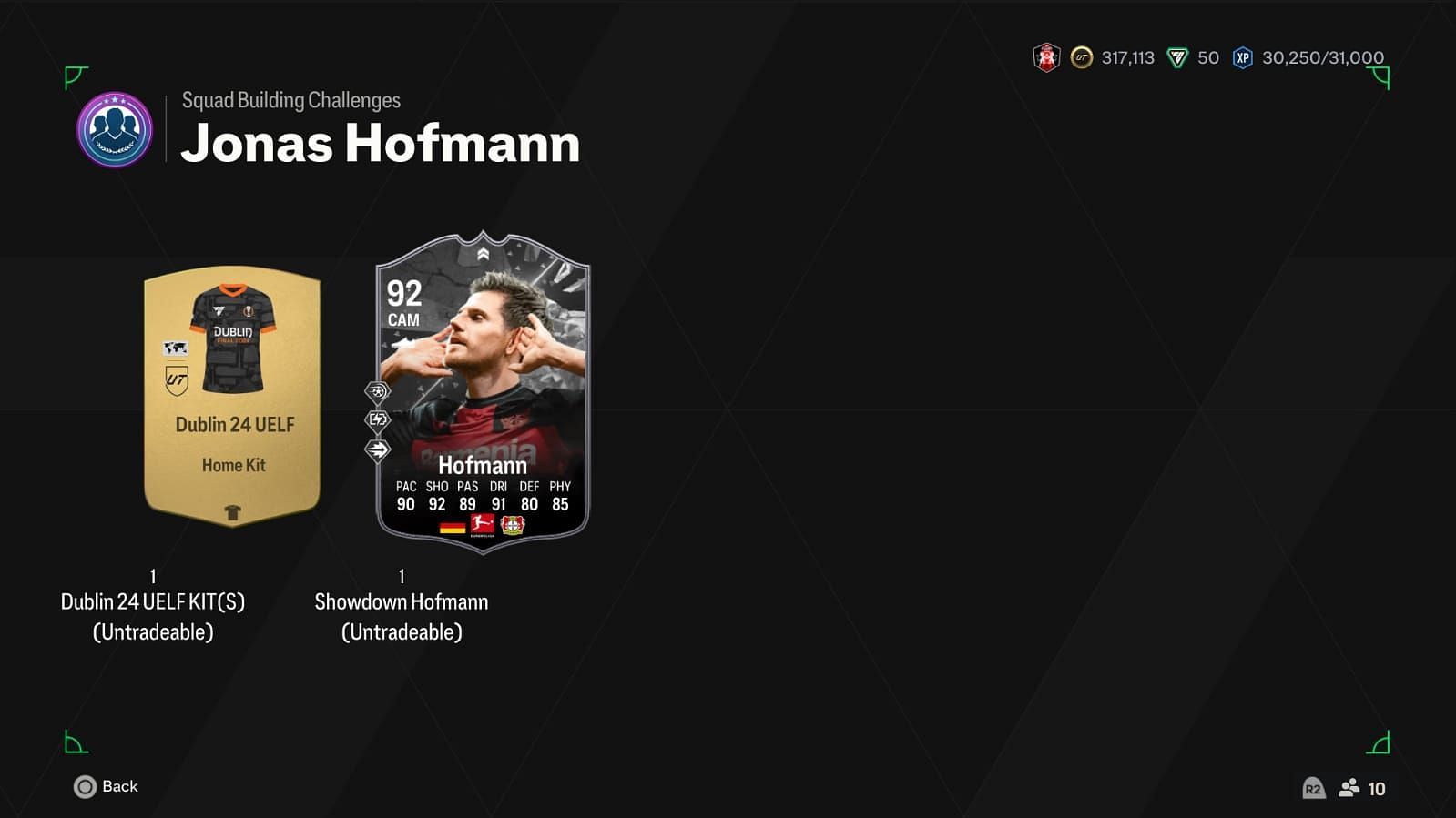 Hofmann has some amazing stats (Image via EA Sports)
