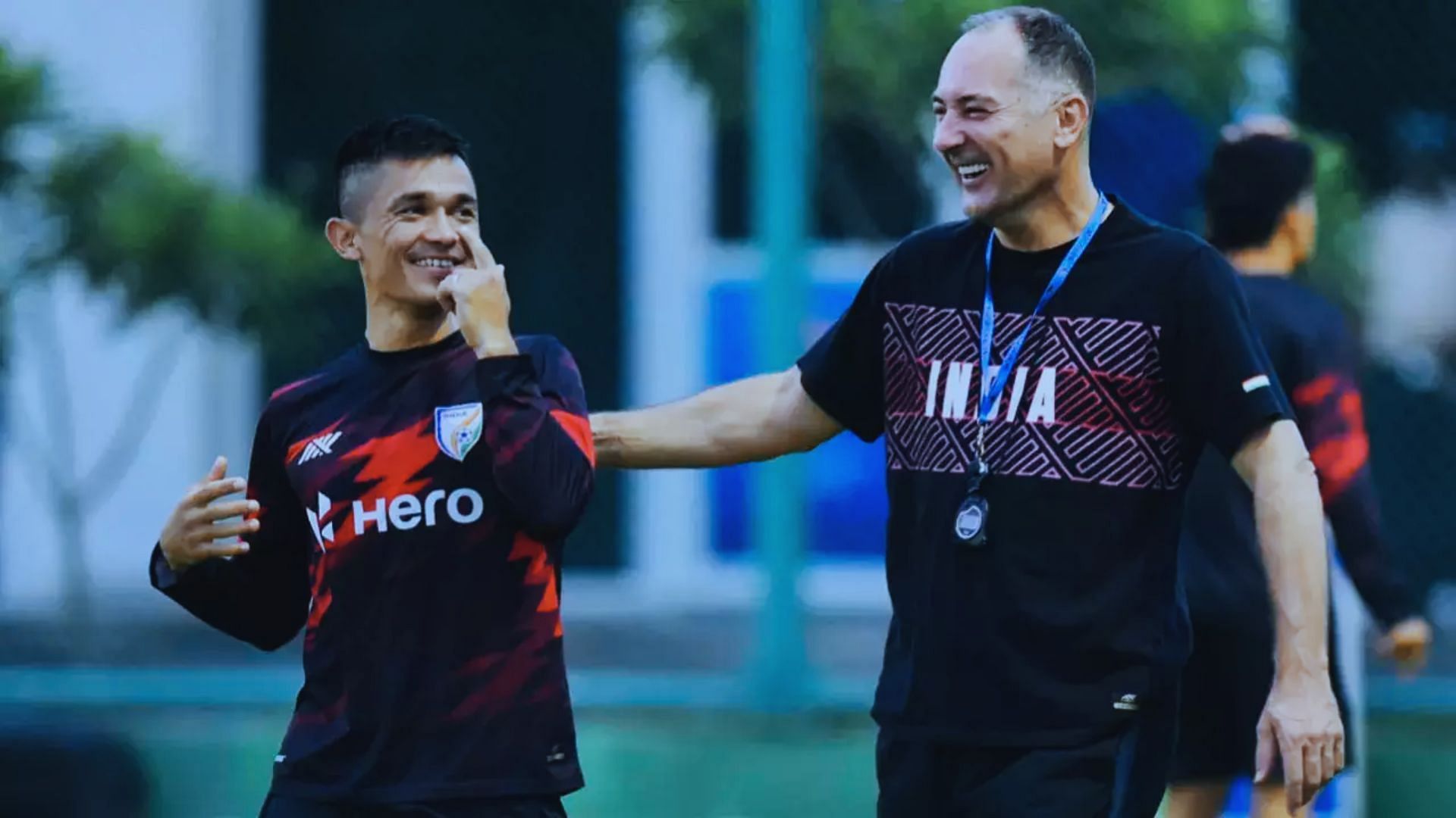 Igor Stimac and Sunil Chhetri 