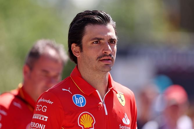 WATCH: Ferrari’s ‘Chilli’ Carlos Sainz rocks a stylish new mustache to pay homage to his trainer ahead of the Imola Grand Prix