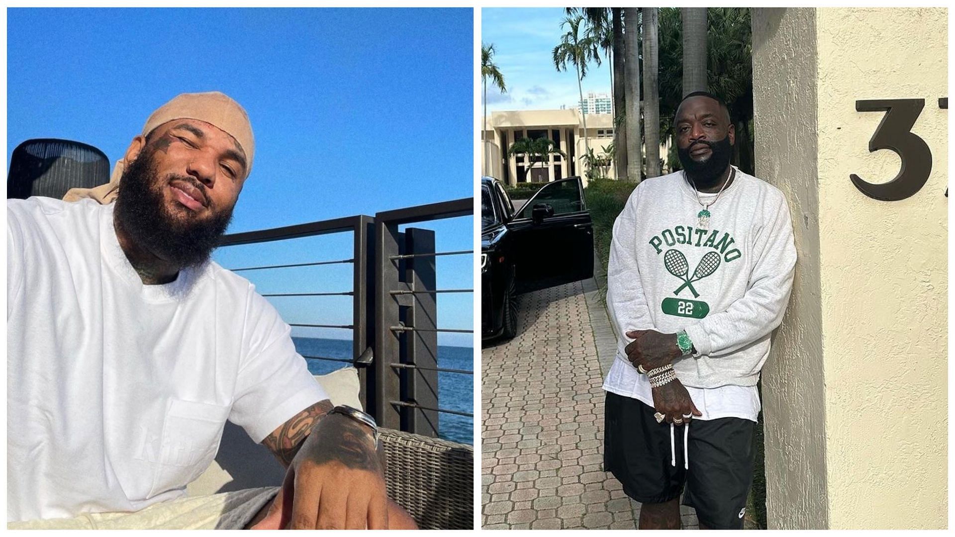 The Game tried to diss Rick Ross (Image via @The Game/Facebook and @richforever/Instagram) 
