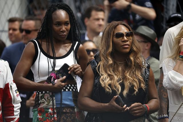 Venus and Serena Williams at the F1 Grand Prix of Miami