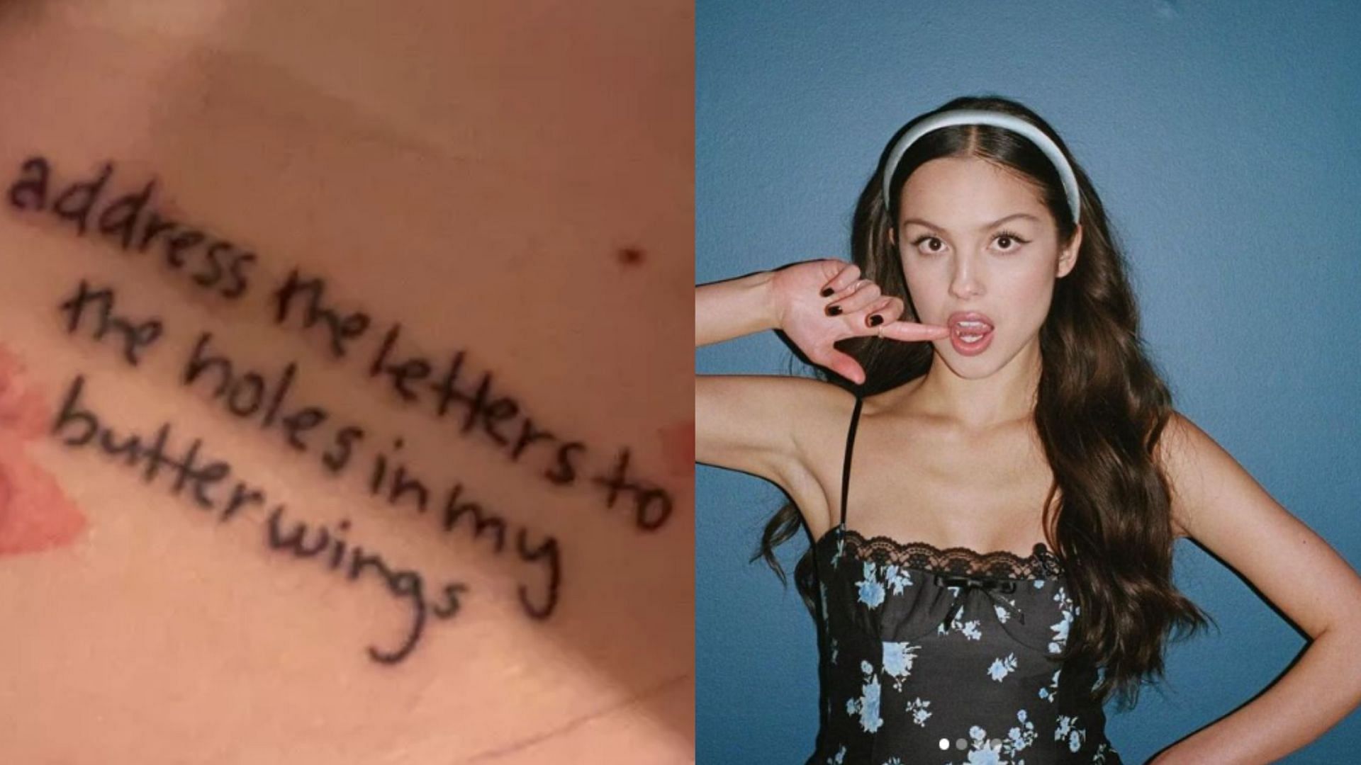 Olivia Rodrigo responded to a fan in a comment section (Image via Tiktok and Instagram/@grraceflemming@oliviarodrigo)