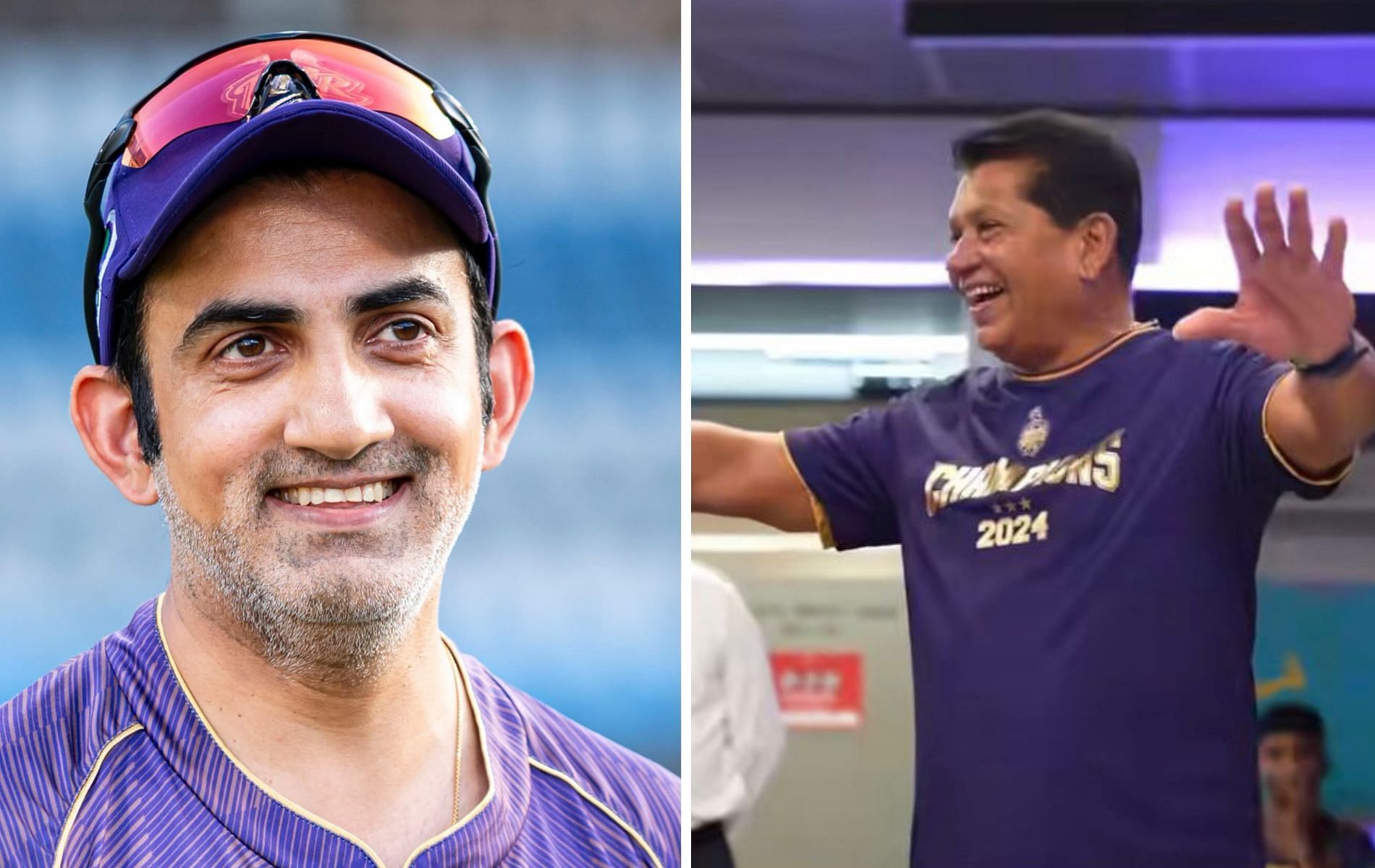 Gautam Gambhir (L) and Chandrakant Pandit. 