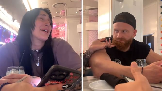 [WATCH] Rhea Ripley sings Justin Bieber's song 'Baby ft. Ludacris' to Buddy Matthews; his reaction is priceless