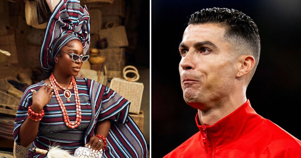 Tomike Adeoye (left) and Cristiano Ronaldo (right)