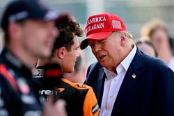 "How long before Donald Trump claims credit as McLaren’s lucky charm?" - Pundit's remark after Lando Norris wins his first F1 race