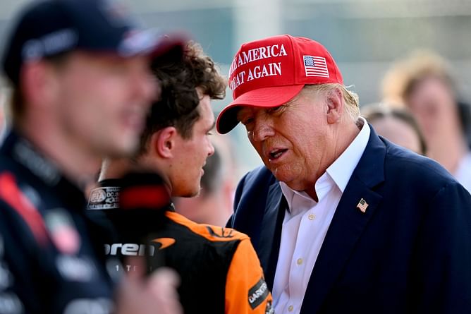 "How long before Donald Trump claims credit as McLaren’s lucky charm?" - Pundit's remark after Lando Norris wins his first F1 race