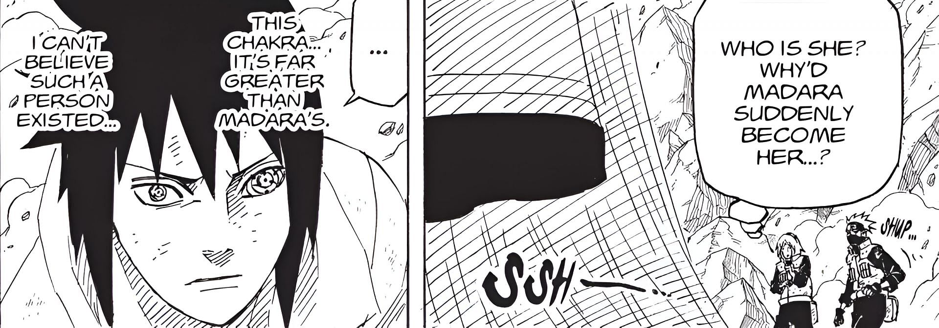Sasuke ranking Kaguya stronger than Madara (Image via Shueisha)