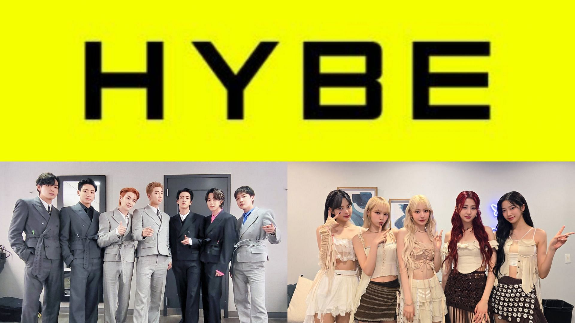 HYBE reportedly requests the US court to compel X to reveal the identity of a user in a defamation lawsuit (Images via X/@HYBEOFFICIALtwt @bts_bighit @le_sserafim)