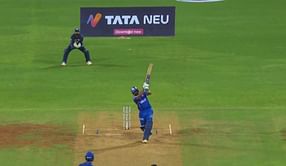 [Watch] Rohit Sharma brings up half-century with sensational straight six in MI-LSG IPL 2024 clash