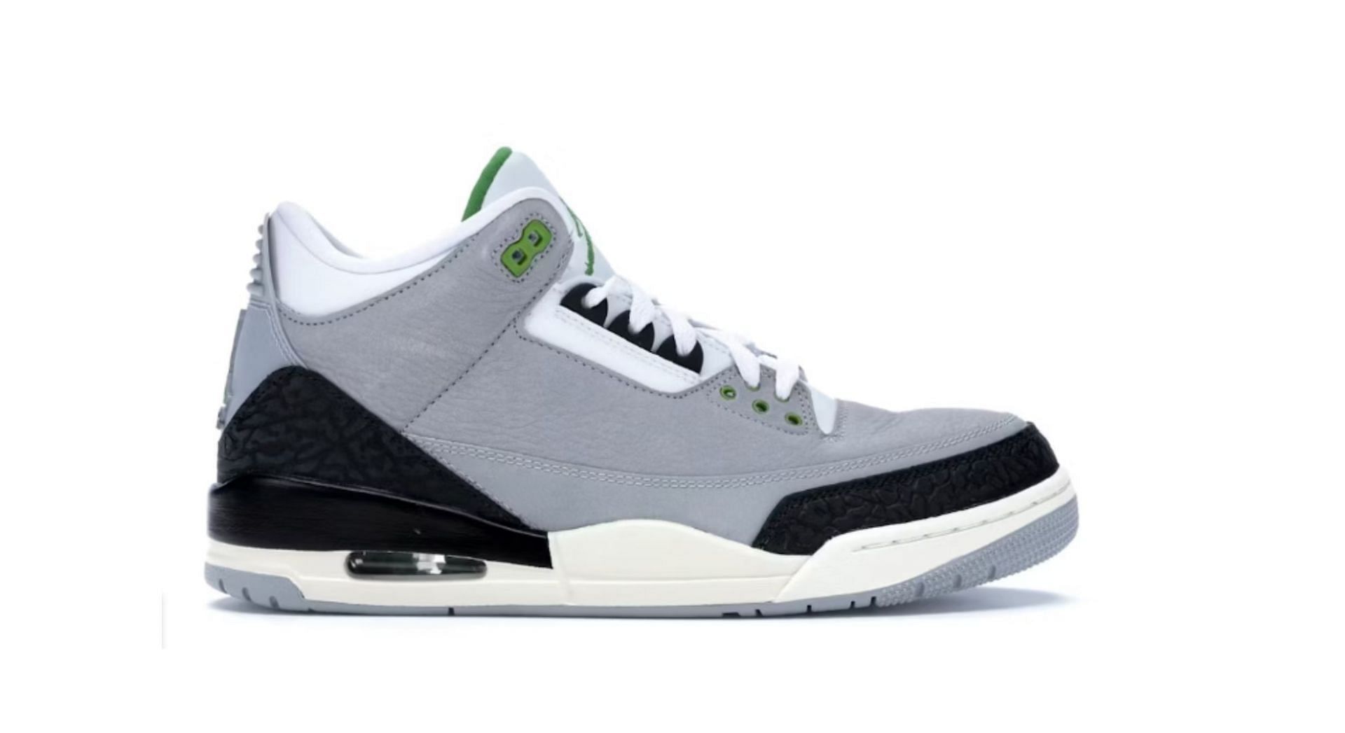 Air Jordan 3 &quot;Chlorophyll&quot; (Image via Stock X)