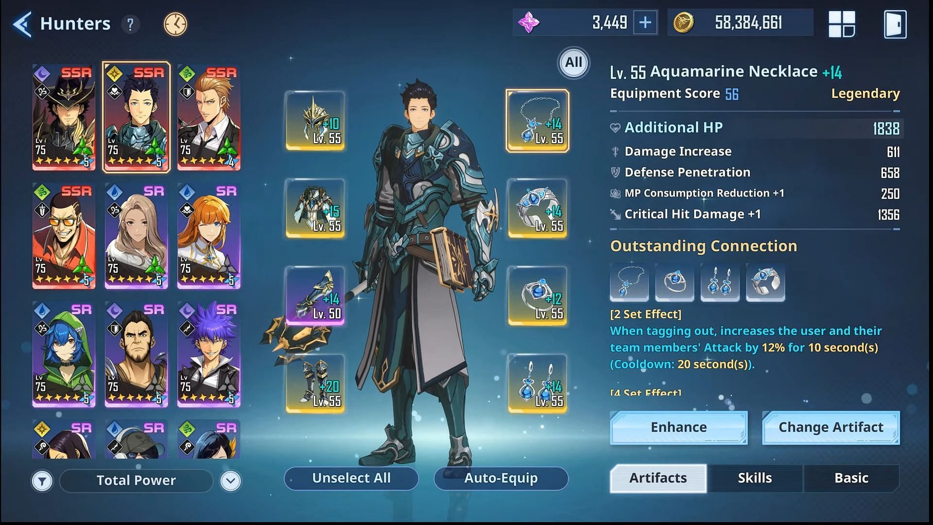 Min&#039;s artifacts (Image via Netmarble II Natto on Youtube)