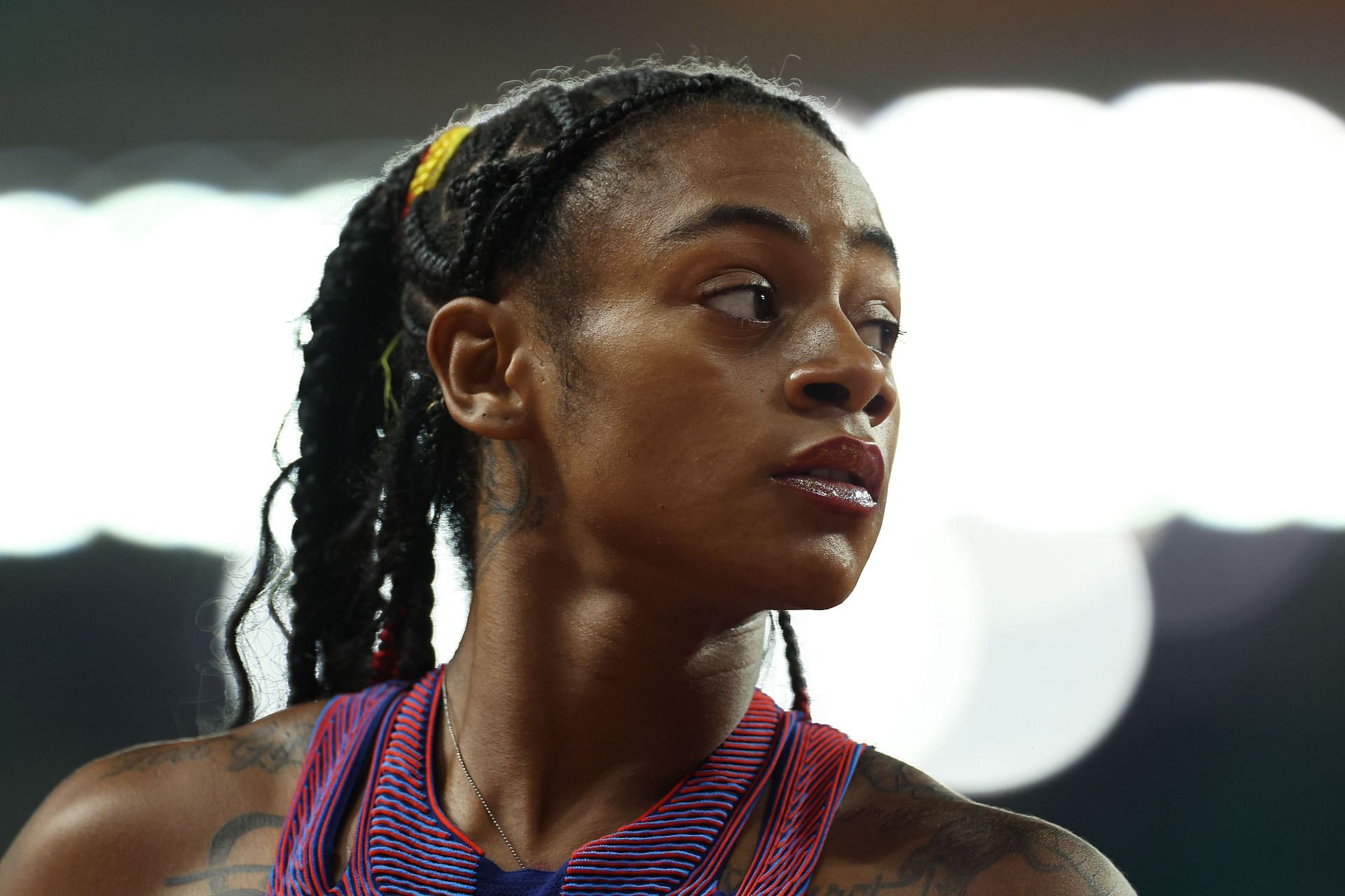 Sha&#039;Carri Richardson at the World Athletics Championships in Budapest