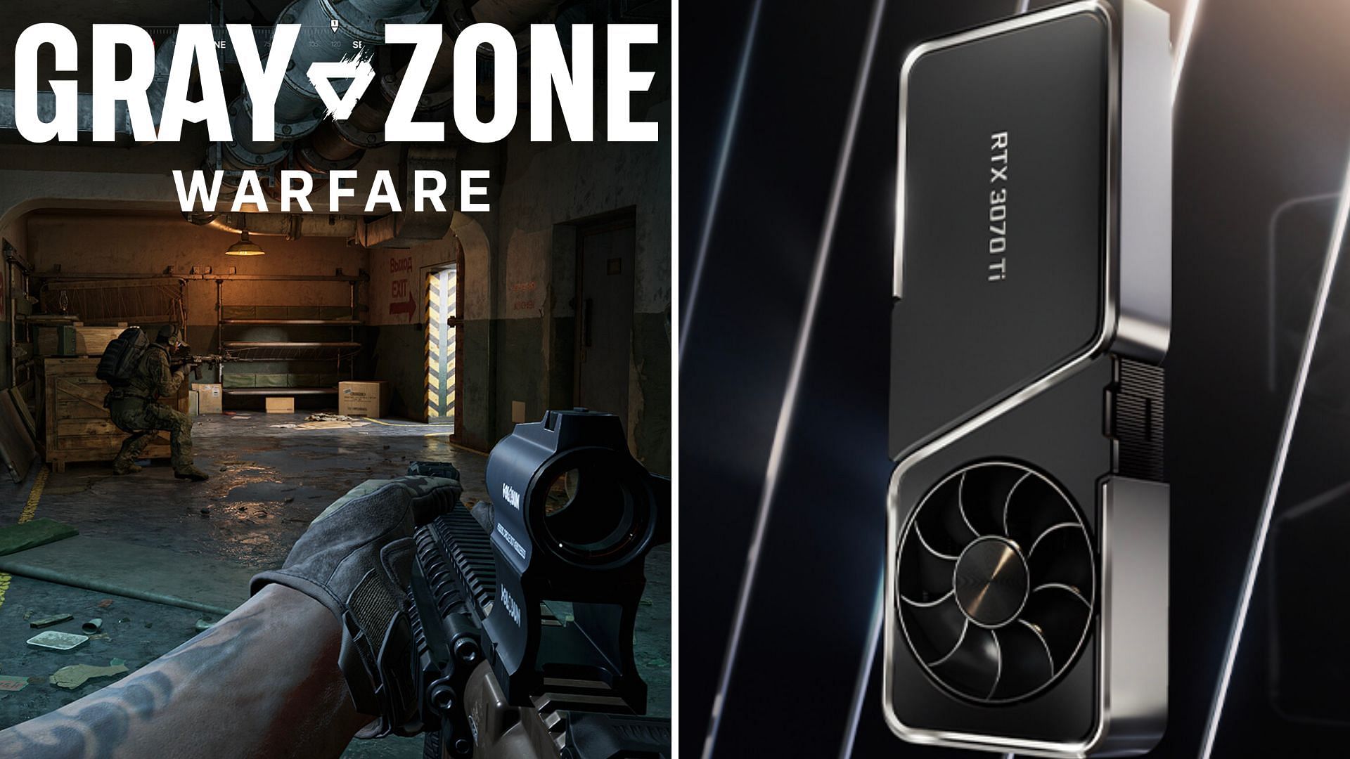 Gray Zone Warfare runs well on the RTX 3070 and 3070 Ti (Image via Steam and Nvidia)