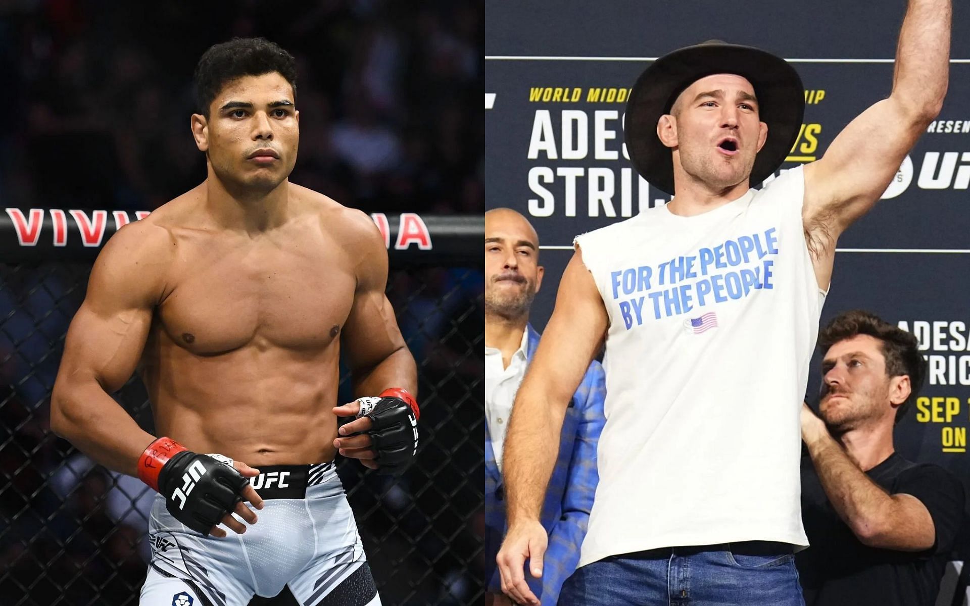 Paulo Costa (left) versus Sean Strickland (right), set for UFC 302, predicted by former sparring partner of both middleweights [Images Courtesy: @GettyImages, @sstricklandmma on X]