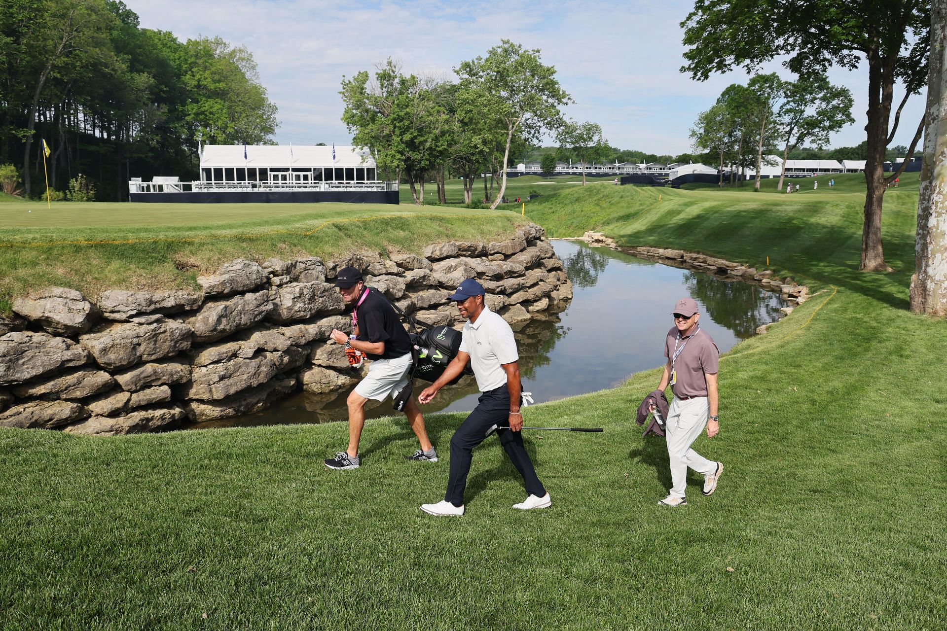 WATCH Tiger Woods takes the Valhalla course for Monday’s practice