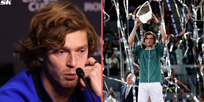 "I'm so negative about myself, but it's the first time I feel so proud" - Andrey Rublev on overcoming "inflammation" to win Madrid Open final