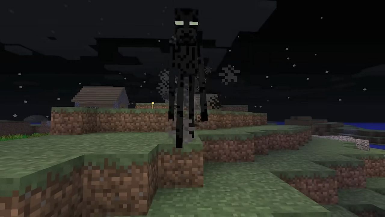 Endermen had a somewhat different appearance early on in Minecraft 1.8 (Image via Mojang)