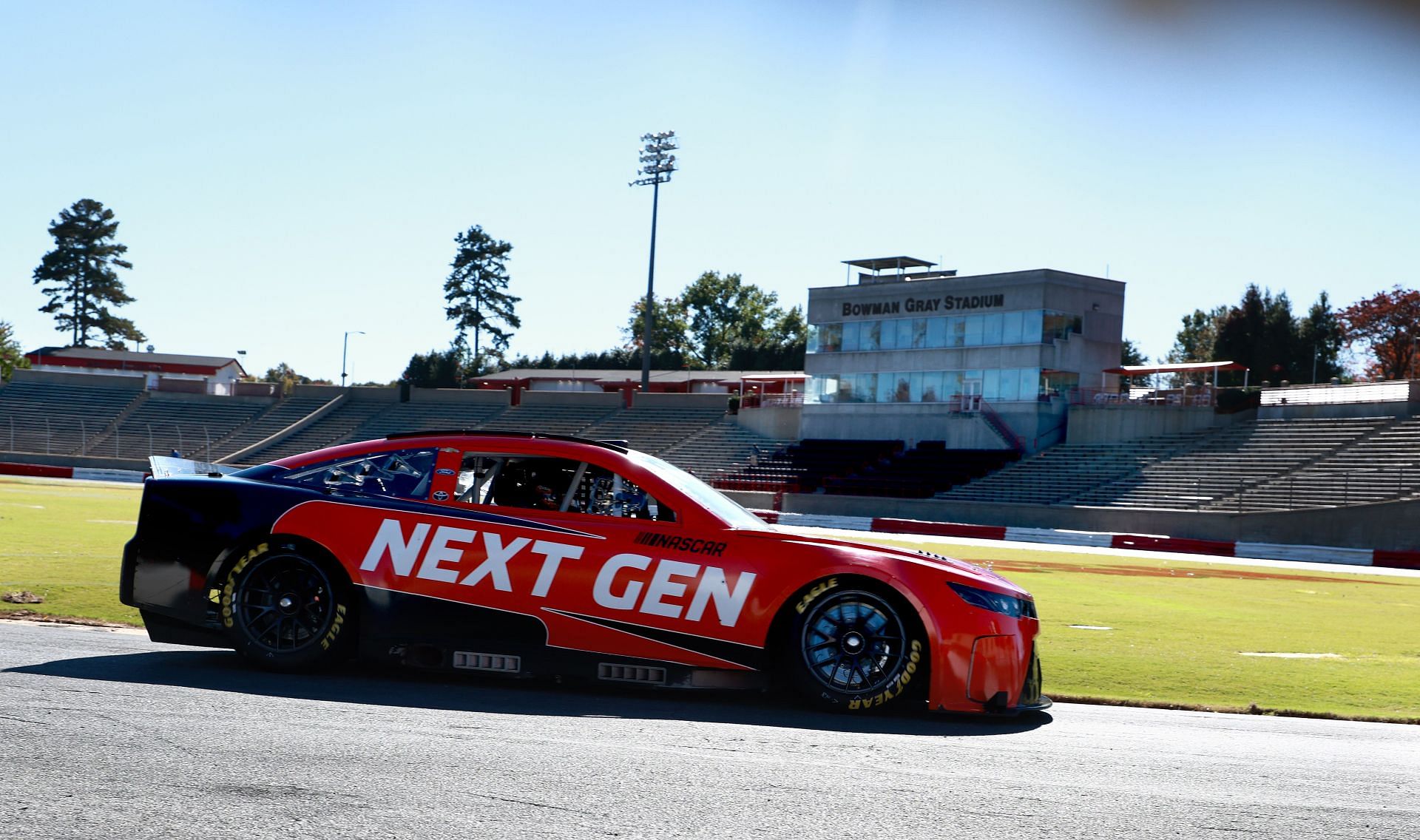 NASCAR Next Gen test car at Bowman Gray Stadium