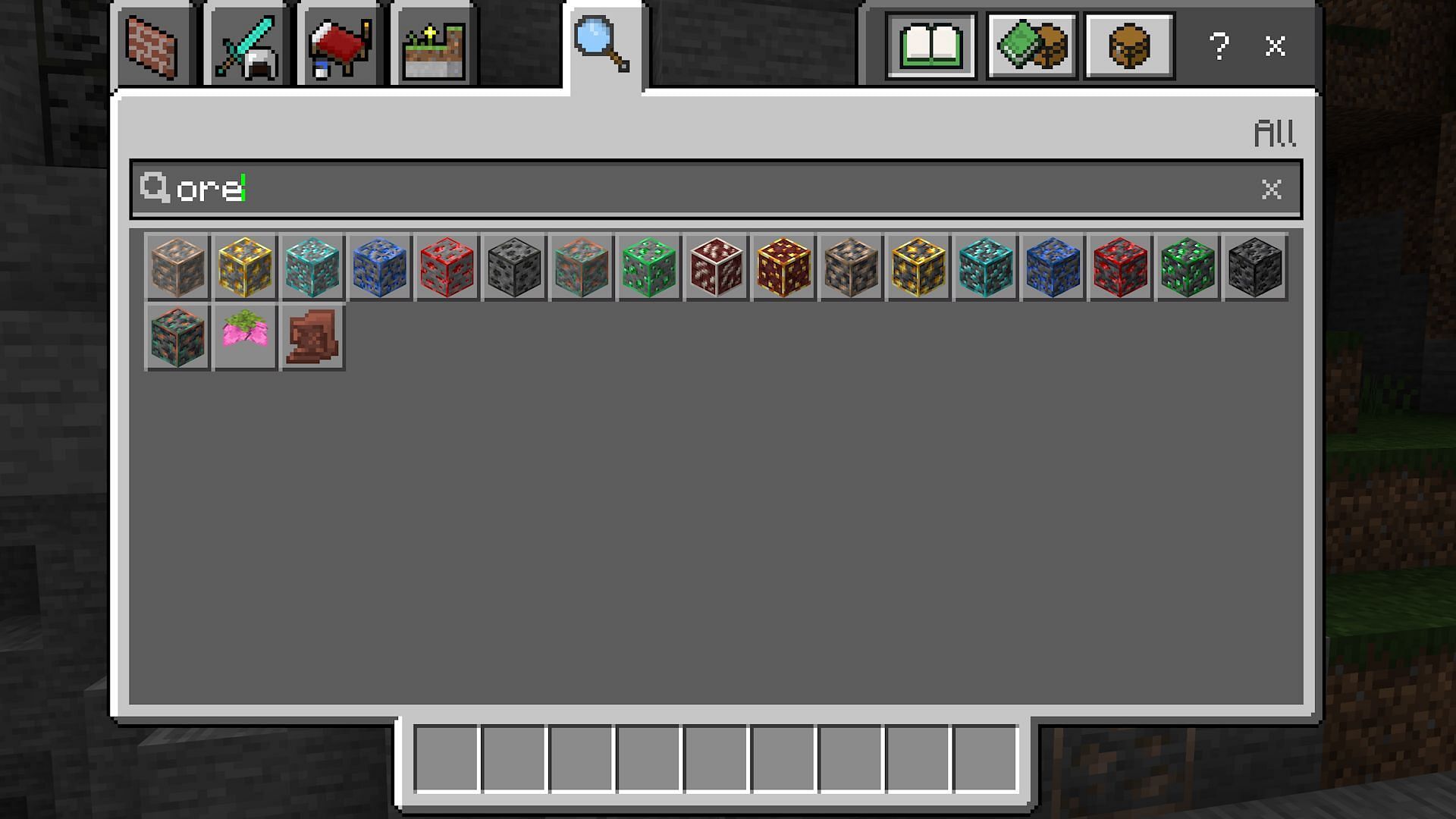 All of the game&#039;s ores are affected by this useful texture pack (Image via Mojang)