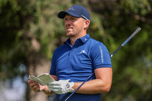 Matt Wallace looks on before playing the ninth hole during the first round of THE CJ CUP Byron Nelson