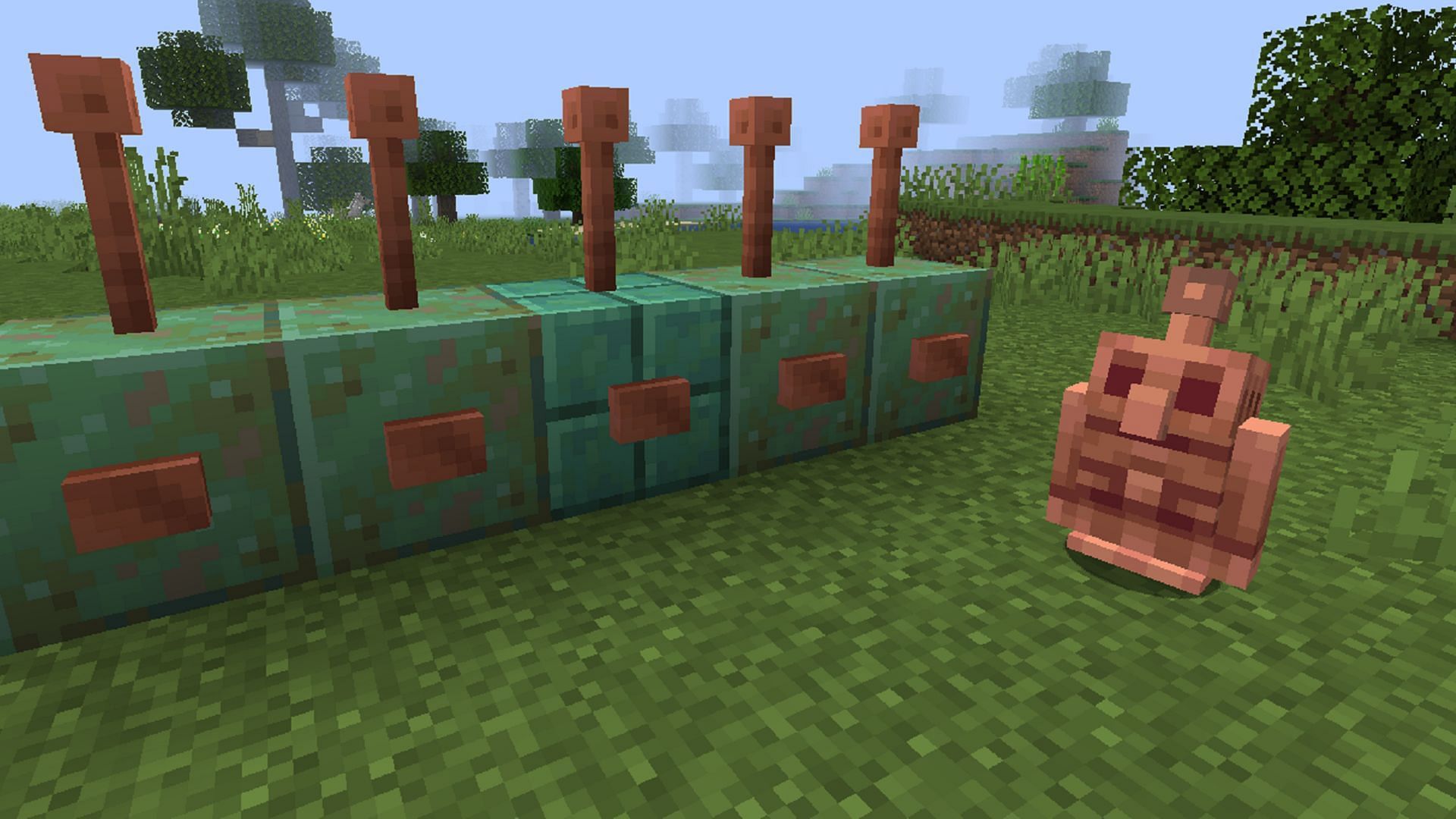 The Copper Golem Mod reintroduces one of Minecraft Live 2021&#039;s Mob Vote contestants (Image via Sollace/Modrinth)