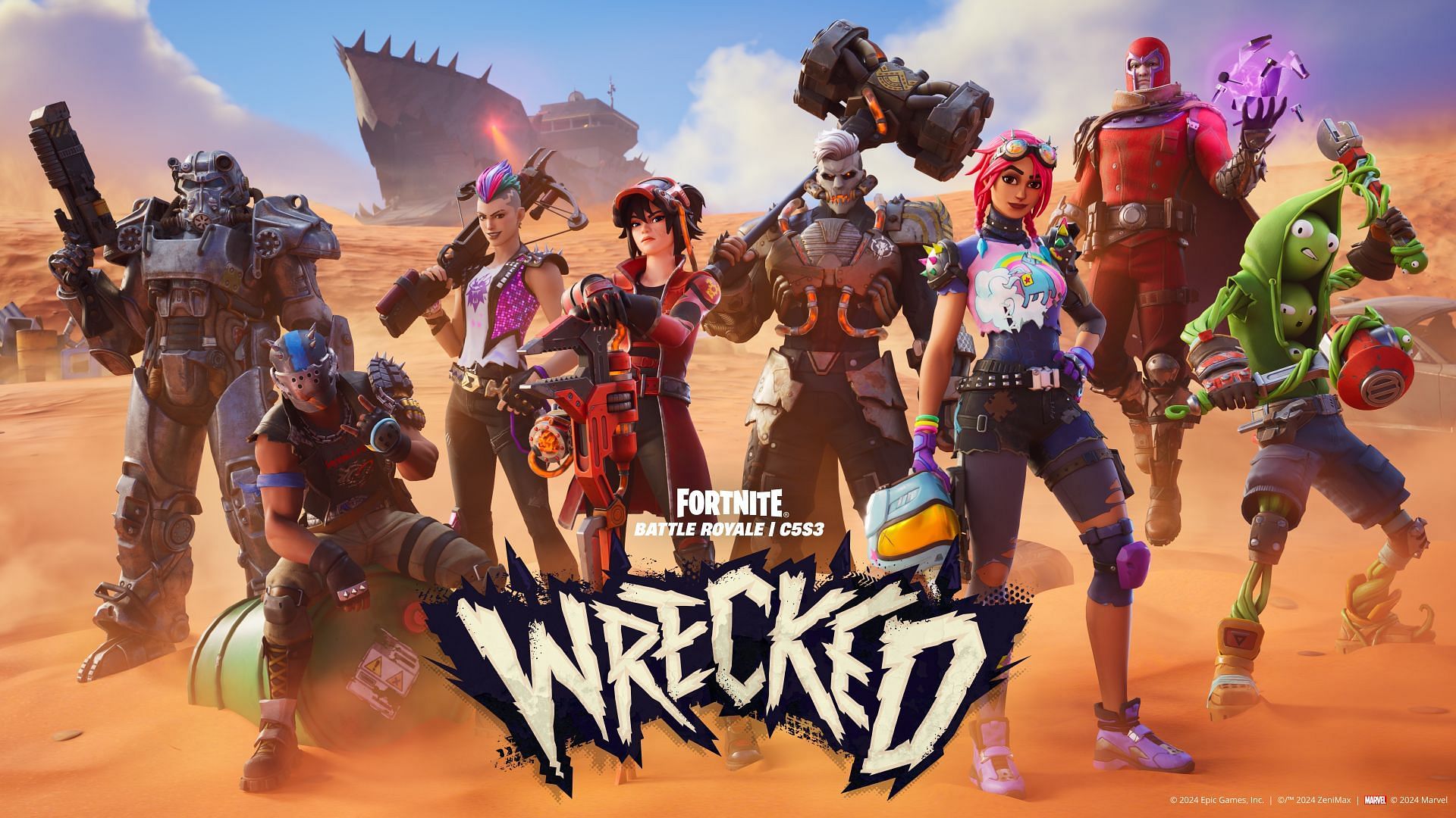 The Wrecked Fortnite Battle Pass (Image via Epic Games)