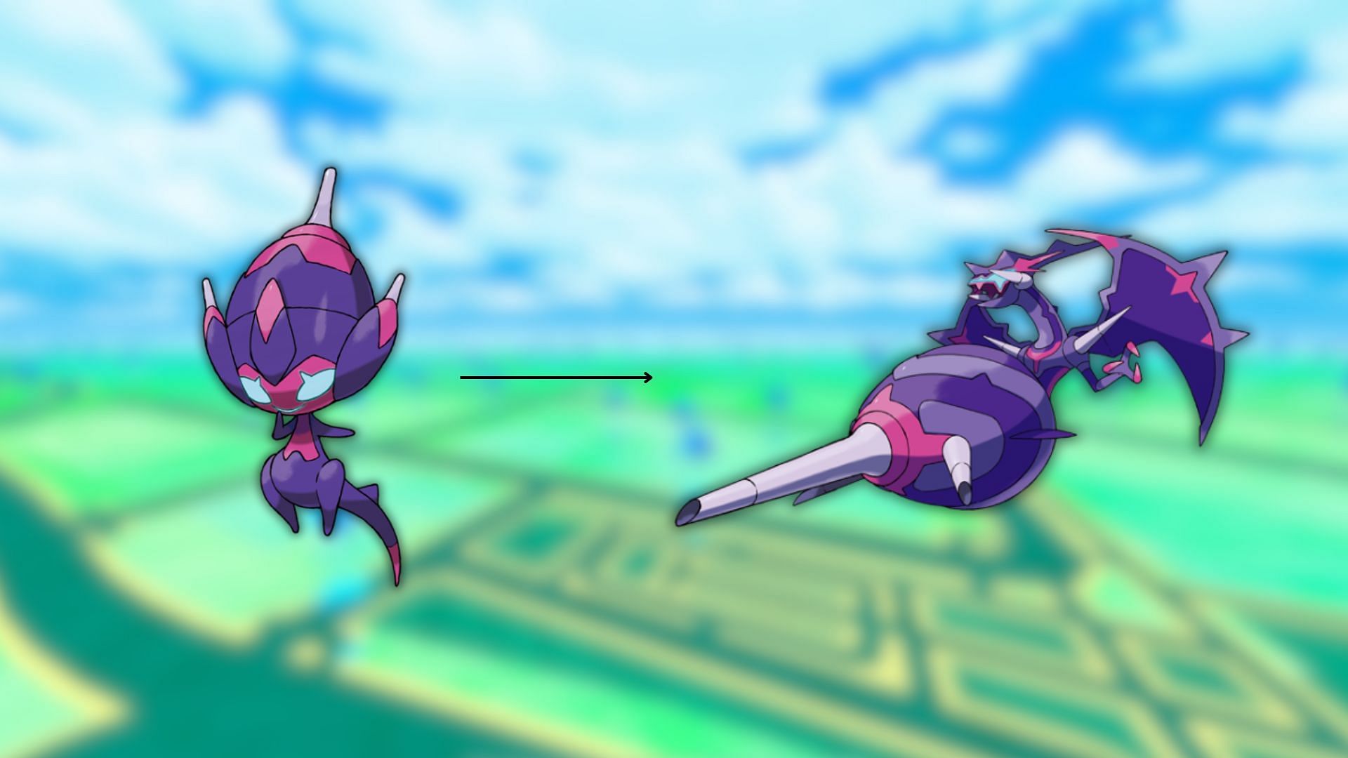 Naganadel and its pre-evolved form, Poipole (Image via The Pokemon Company)