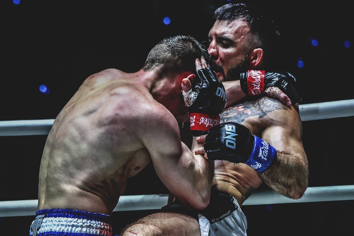 Denis Puric fighting Jacob Smith (Image credit: ONE Championship)