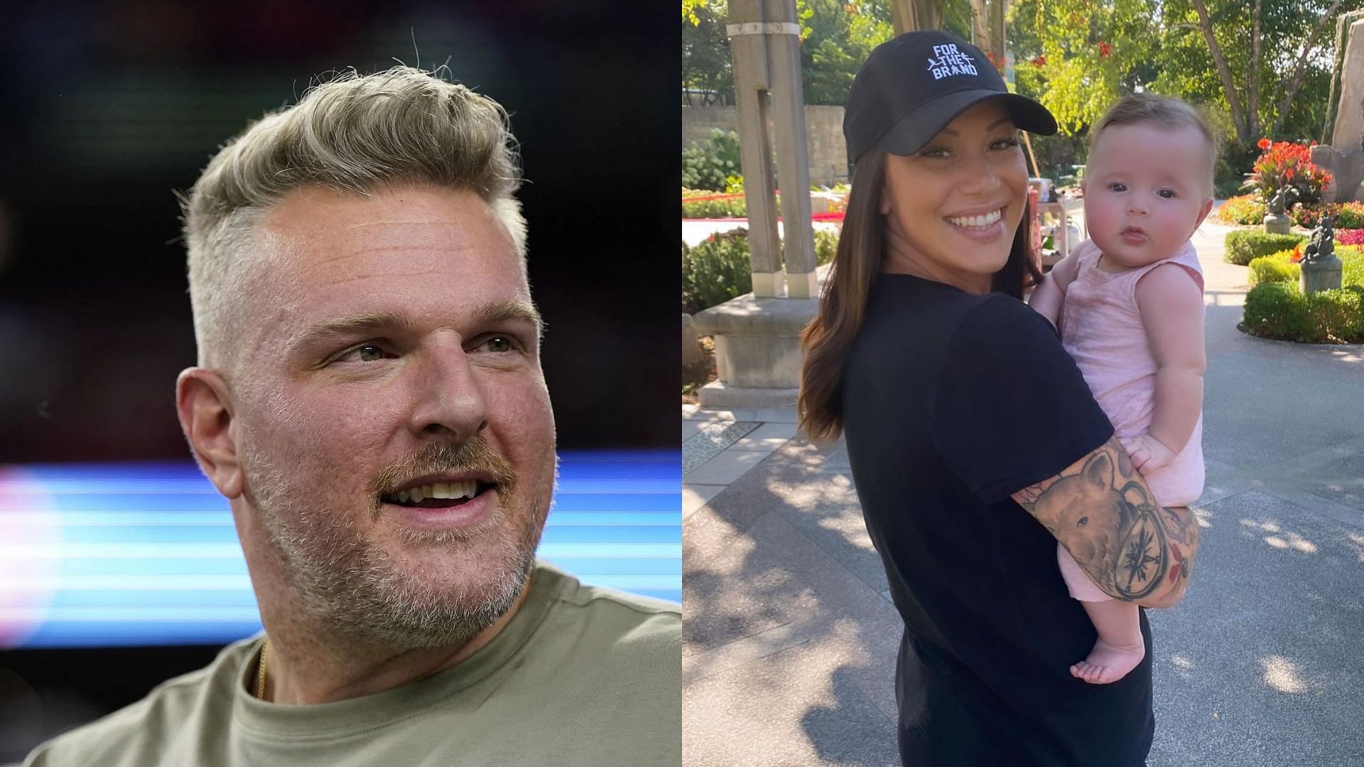 Pat McAfee and his wife and daughter Samantha and Mackenzie Lynn