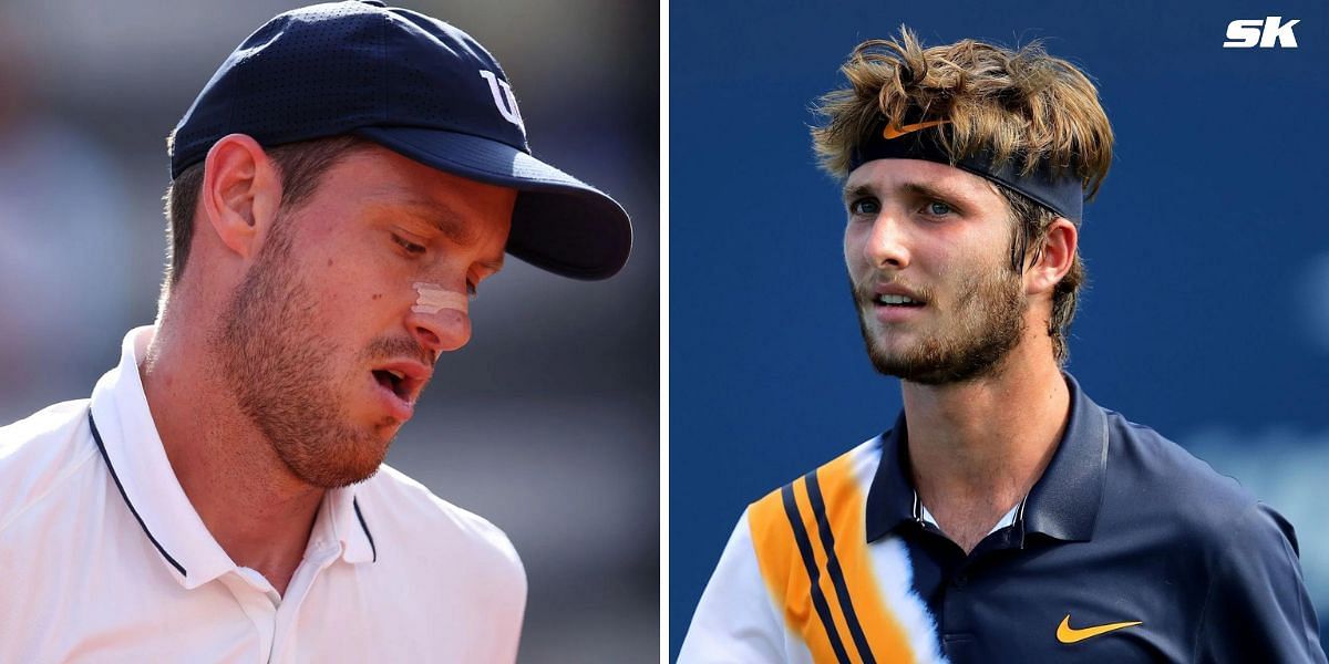 Nicolas Jarry (L) and Corentin Moutet (L) (Source: Getty Images)