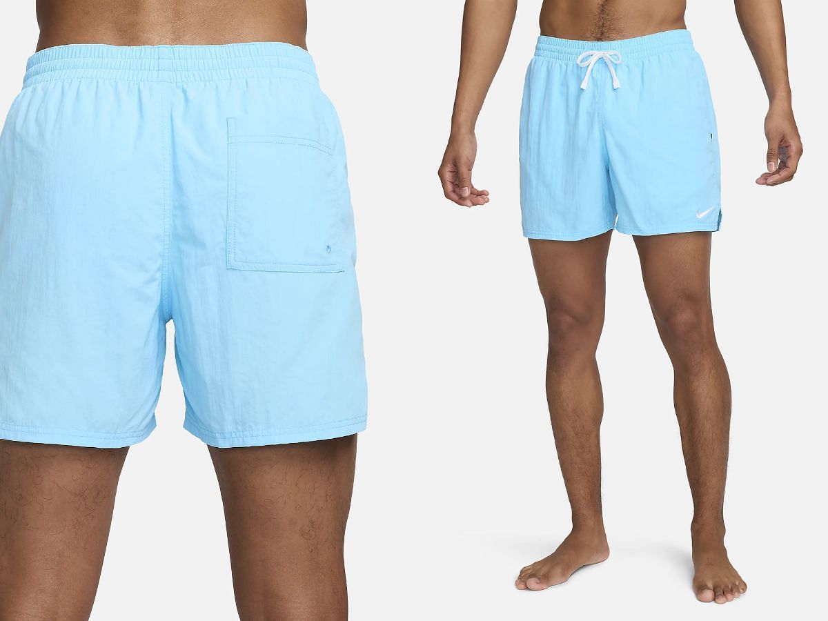Nike swimming gear: Solid Icon Men&#039;s 5&quot; Volley Shorts (Image via Nike)
