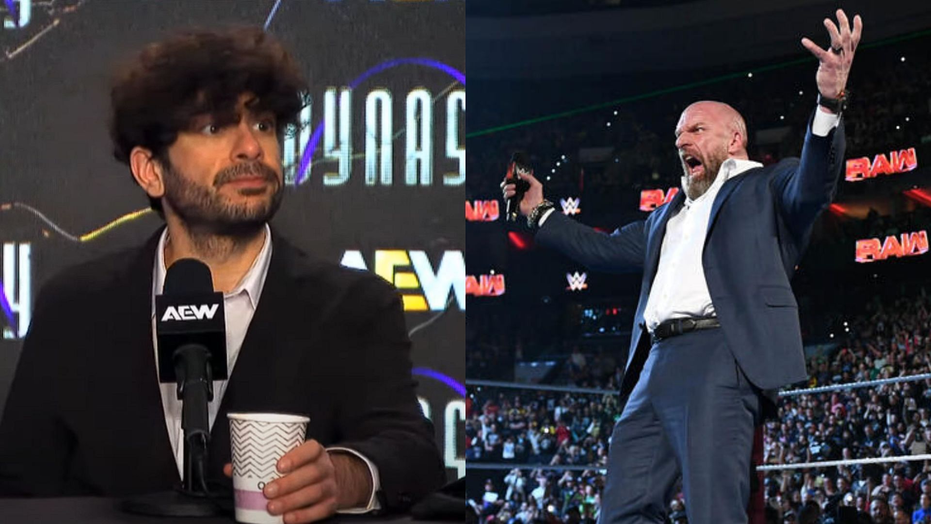 Tony Khan and Triple H are both top players in the wrestling industry [photo courtesy of AEW