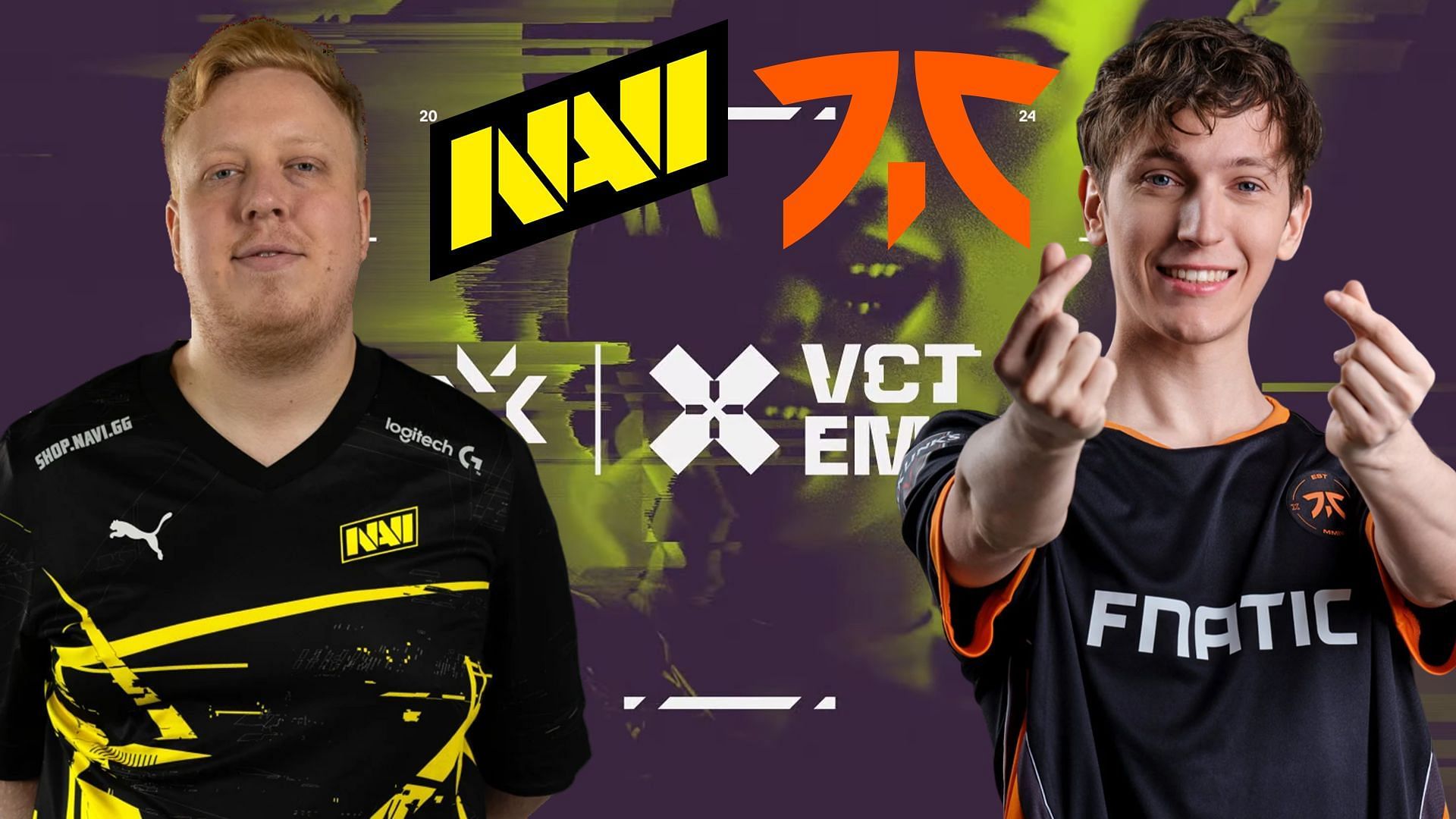 NAVI vs Fnatic at VCT EMEA 2024 Stage 1 (Image via Riot Games || NAVI || Fnatic)